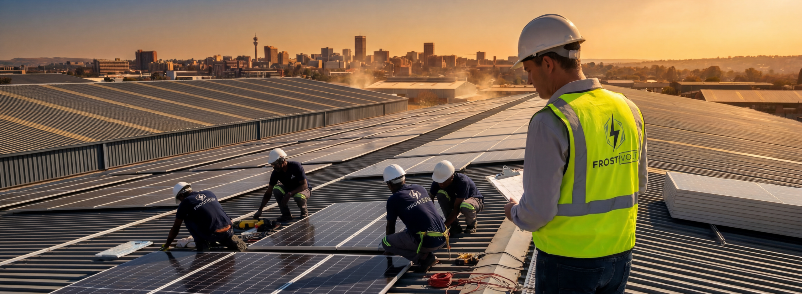 50KW solar system that replaced a R50000 power bill fully installed in Johannesburg