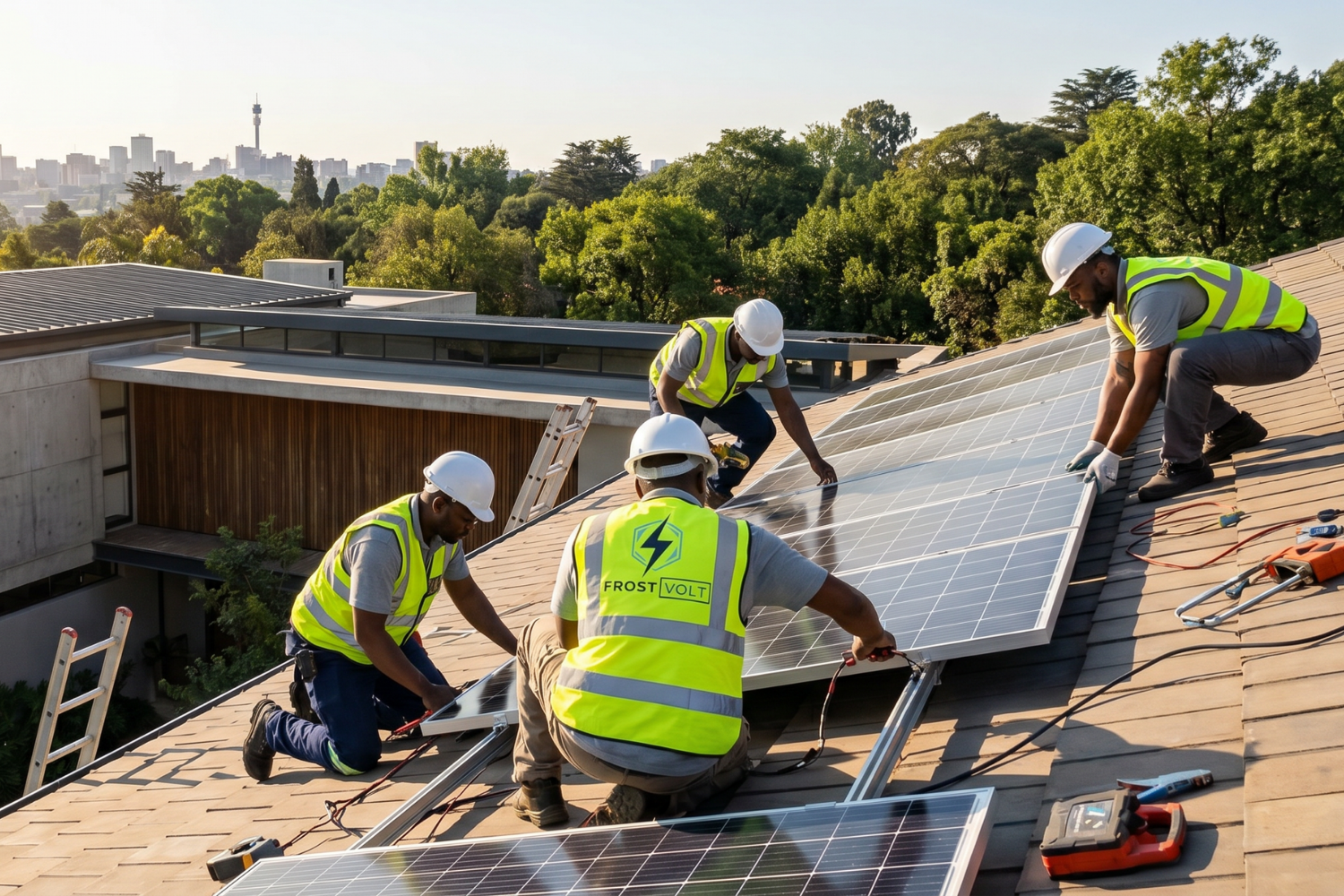 off-grid solar system installed in Pretoria