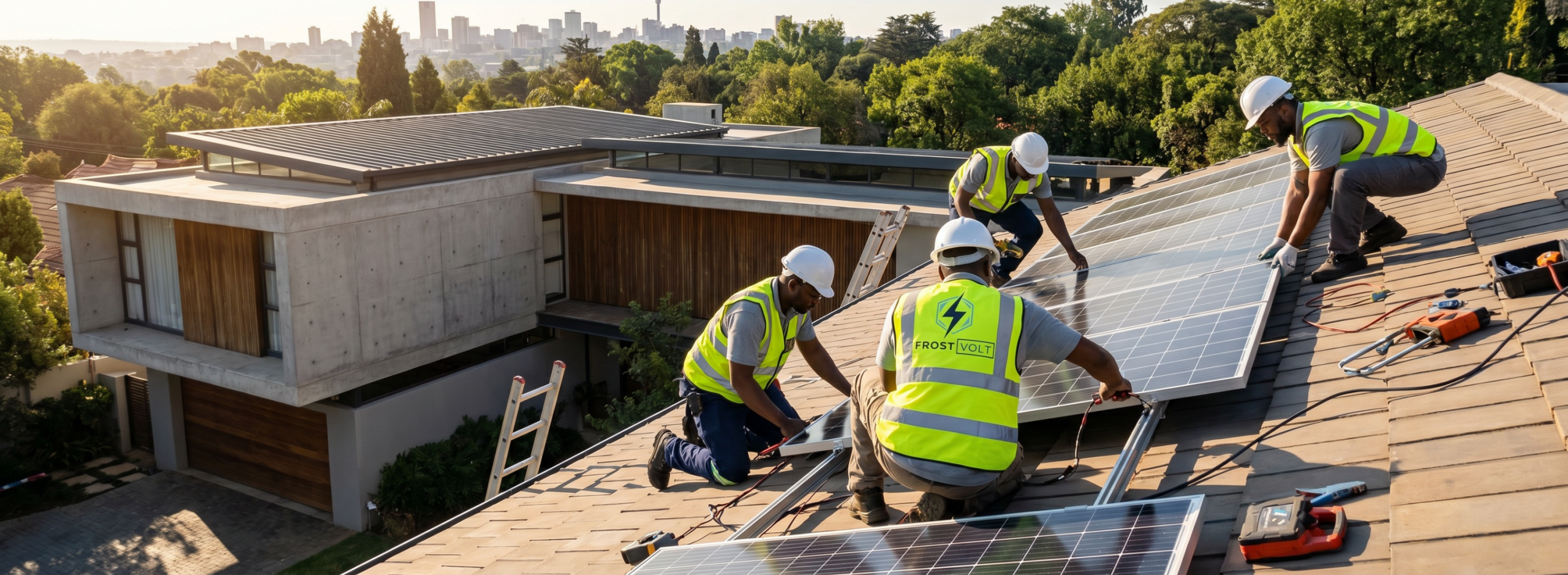 off-grid solar system installed in Pretoria
